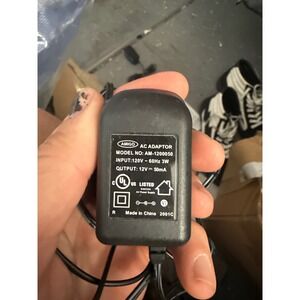 Amigo AM-1200050 AC Adaptor 12V 50mA Power Supply Wall Plug Black